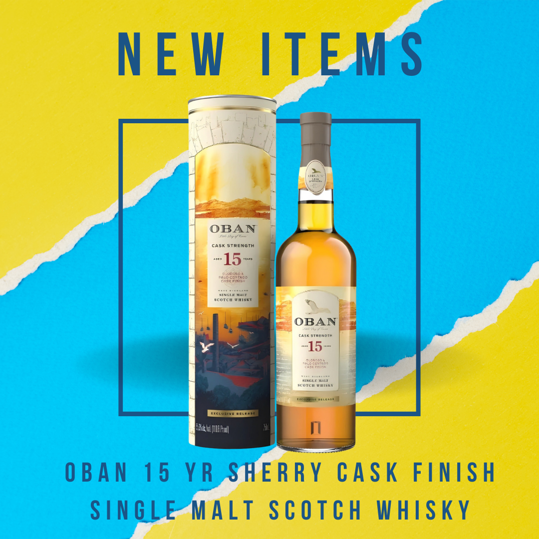 Oban 15 Yr Sherry Cask Finish Single Malt Scotch Whisky – A Highland Masterpiece