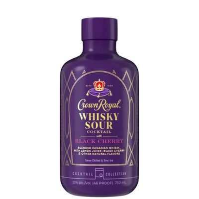 Crown Royal Whisky Sour With Black Cherry Cocktail 375ml