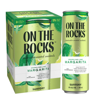 On The Rocks Sparkling Lime Margarita 4pk 355ml