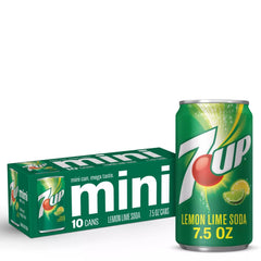 7UP Lemon Lime 10pk 7.5oz Mini Cans
