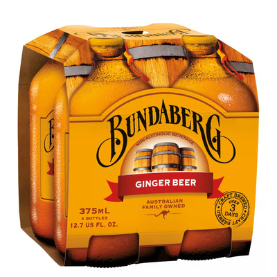 Bundaberg Ginger Beer 4pk 375ml