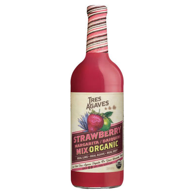 Tres Agaves Organic Strawberry Margarita Mix 1 Liter