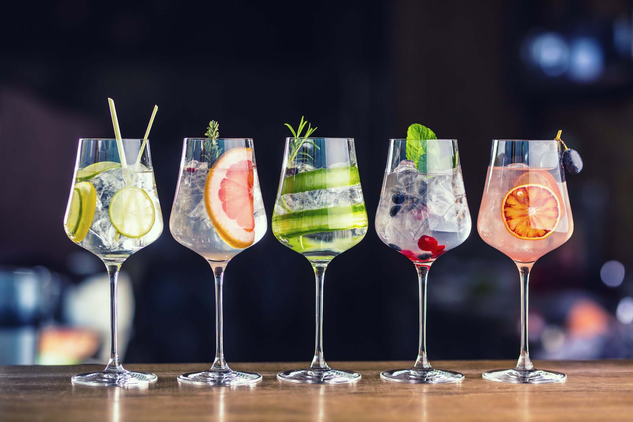 The 5 different types of Gin