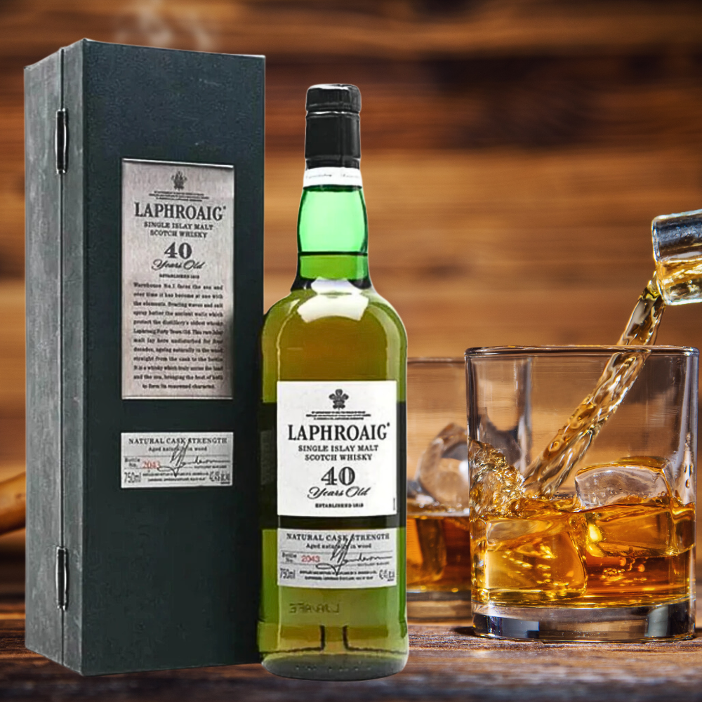 Laphroaig 40-Year Single Malt Scotch Whisky: A Remarkable Elixir of Time