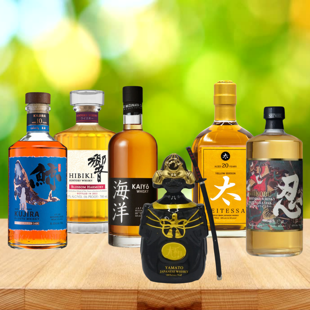 Discovering the Best Japanese Whisky Brands: Kujira Ryukyu, Yamato, Teitessa, Shinobu, Kaiyo, and Hibiki