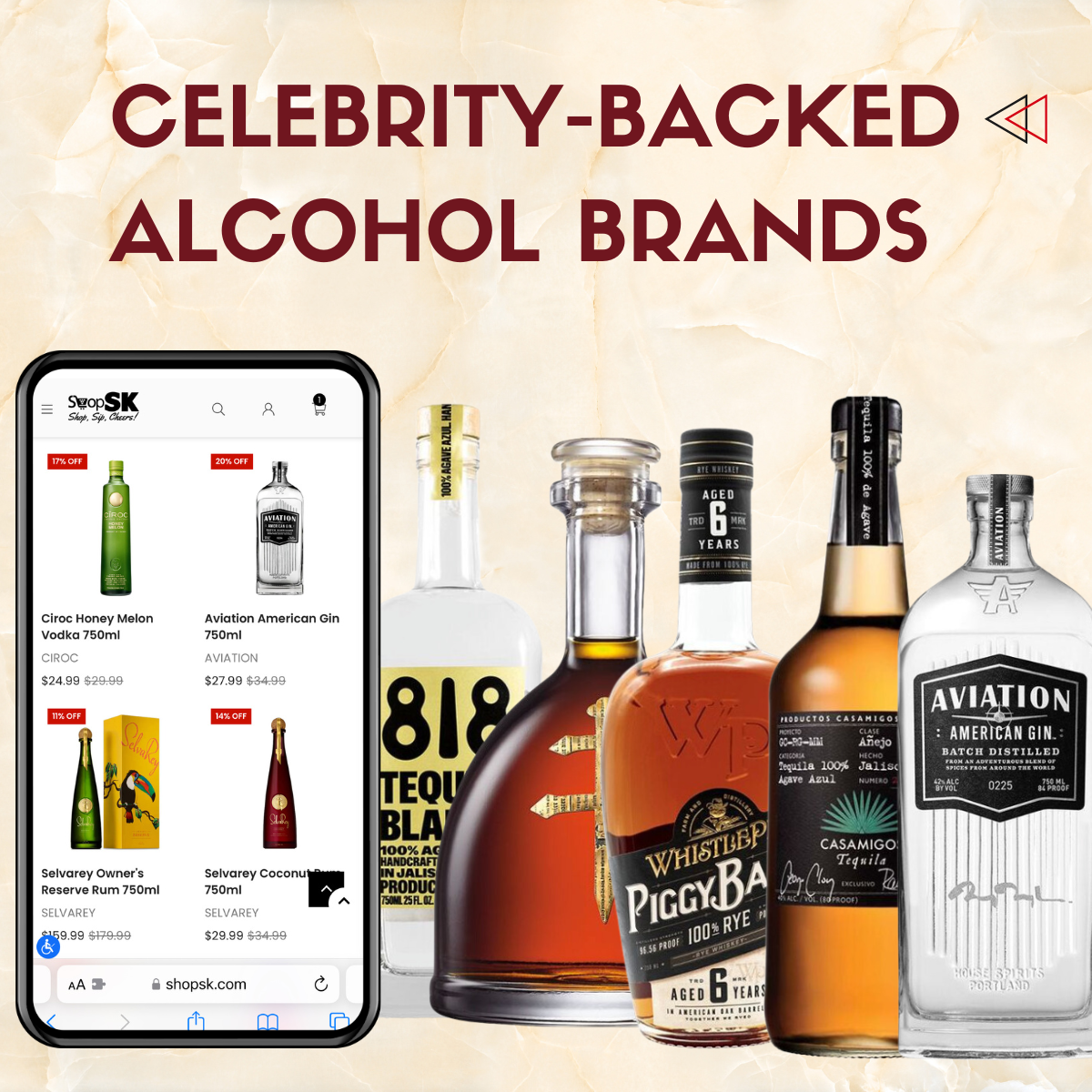A Sip of Stardom: Exploring 16 Celebrity Alcohol Brands