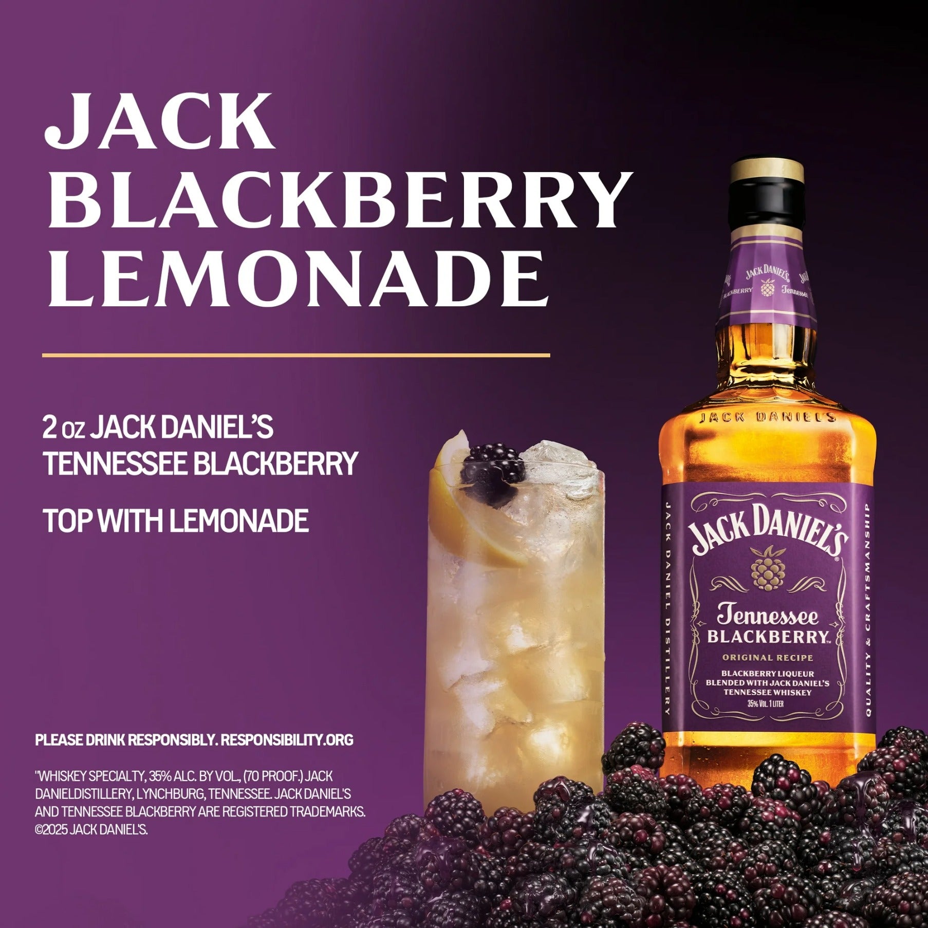 Jack Daniel's Tennessee Blackberry Whiskey 750ml | ShopSK