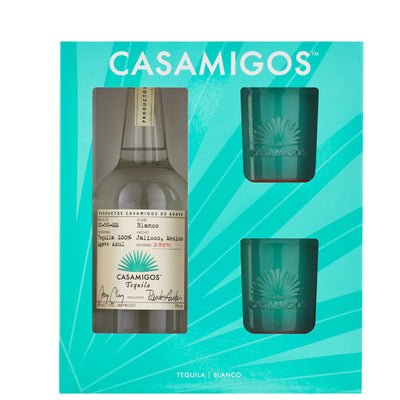 Casamigos Blanco Tequila W/ Two Ceramic Tumblers 750ml