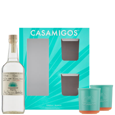 Casamigos Blanco Tequila W/ Two Ceramic Tumblers 750ml