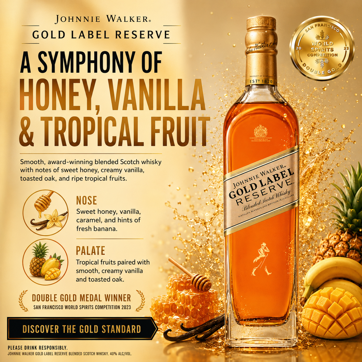 Johnnie Walker Gold Reserve Blended Scotch Whisky 750ml – ShopSK