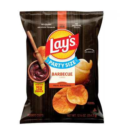 Lay's Potato Chips BBQ Party Size 12.5oz