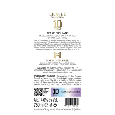 LIONEL COLLECTION 10 Goat Syrah IGT 750ml