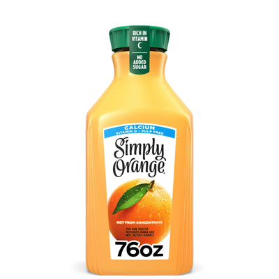 Simply Orange Pulp Free W/Calcium & Vitamin D Juice 76oz