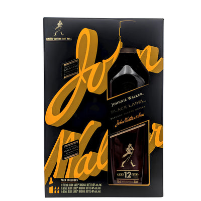 Johnnie Walker Black Label W/Two Mini Bottle 750ml