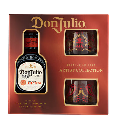 Don Julio Reposado Tequila W/Two Glasses 750ml