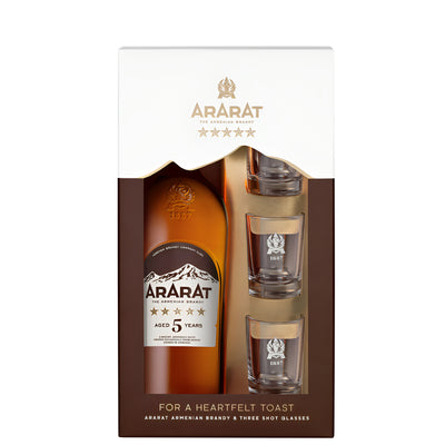 Ararat 5 Year Armenian Brandy Gift Set 700ml