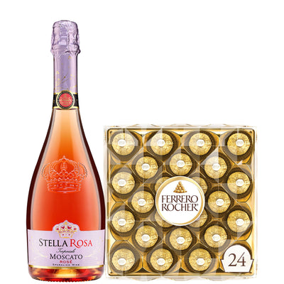 Stella Rosa Imperiale Moscato Rose & Ferrero Rocher Combo Package 750ml