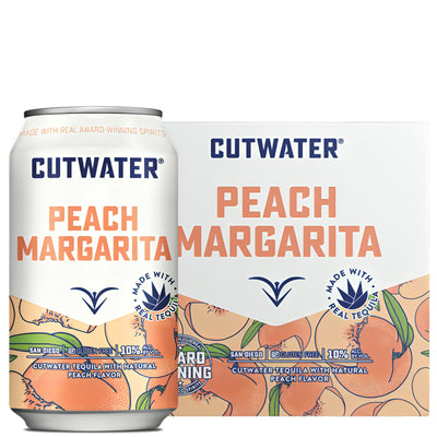 Cutwater Peach Margarita 4pk Can 12oz