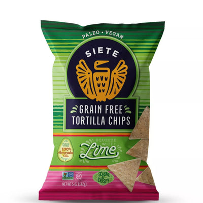 Siete Grain Free Tortilla Chips Lime 5oz