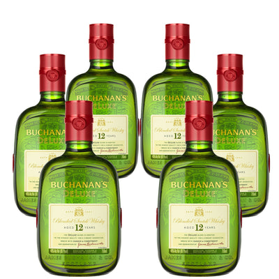 Buchanan's DeLuxe 12 Year Blended Scotch Whisky 6 X 750ml