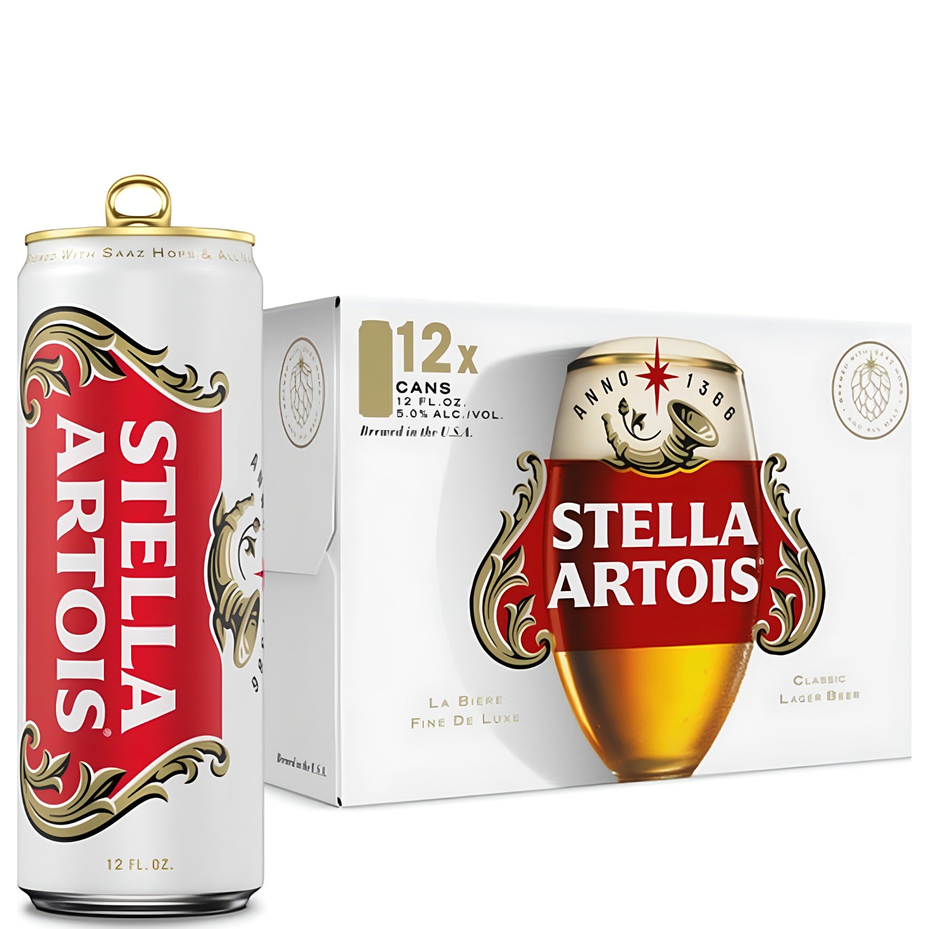 Stella Artois Belgian Lager 12-Pack 11.2oz Cans | ShopSK