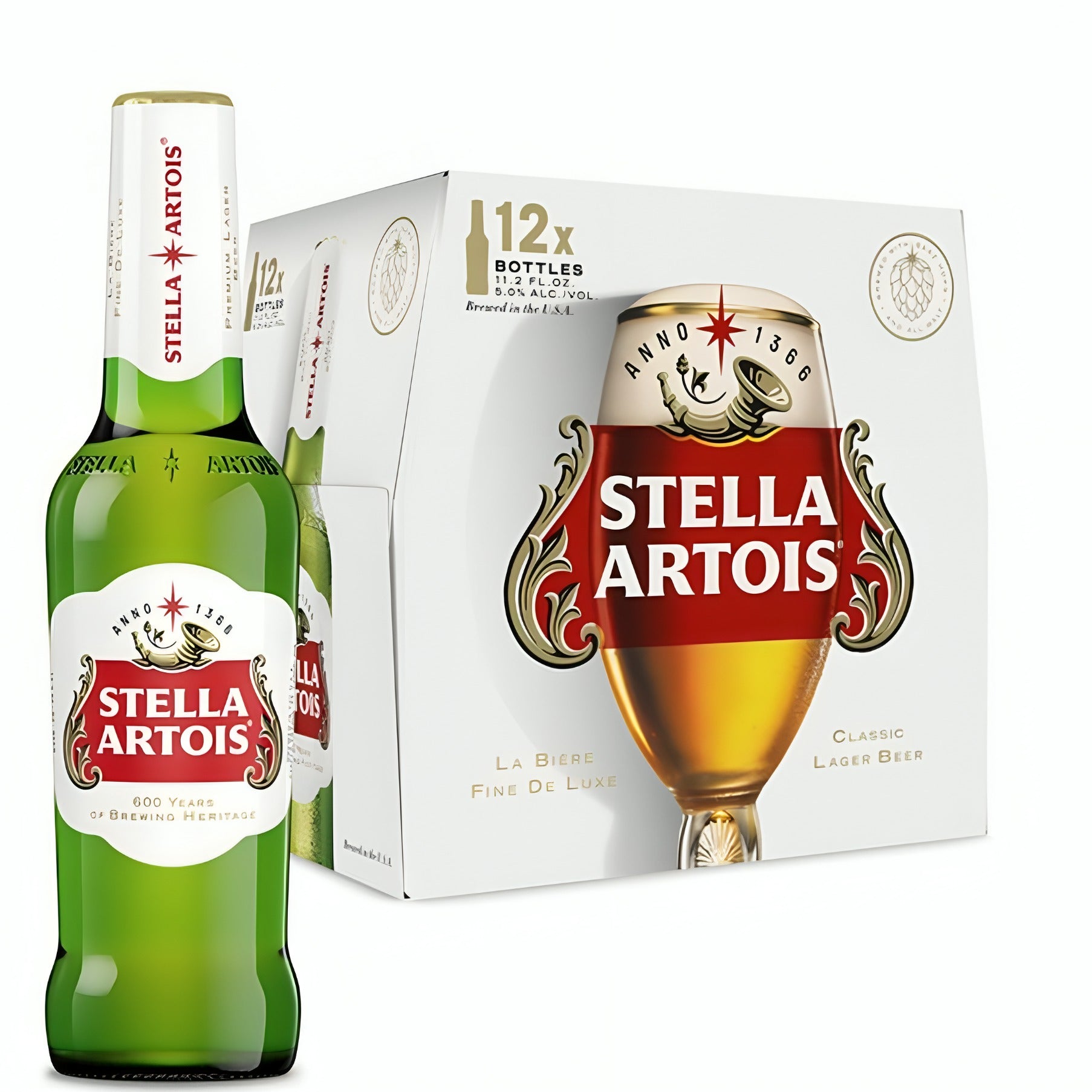 Stella Artois Belgian Lager 12-Pack 11.2oz Bottles | ShopSK