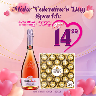 Stella Rosa Imperiale Moscato Rose & Ferrero Rocher Combo Package 750ml