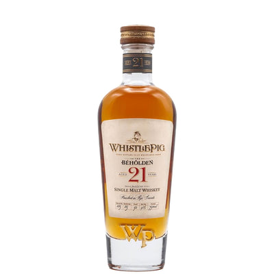 WhistlePig The Beholden 21 Yr Single Malt Whiskey 750ml