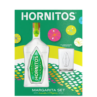 Sauza Hornitos Plata Tequila W/ Rocks Glass Gift Set 750ml