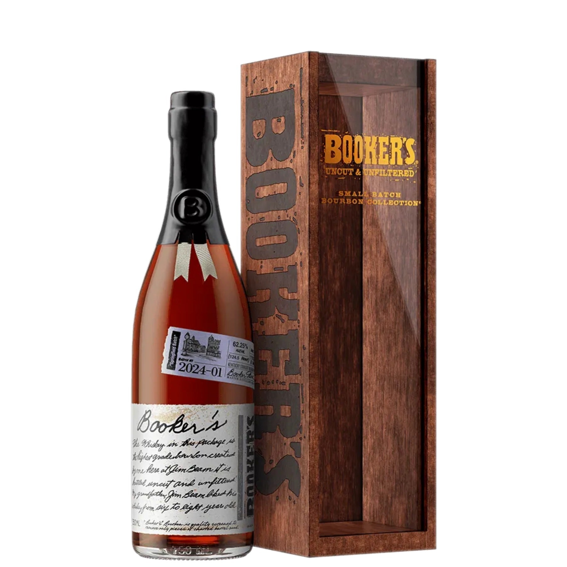 シ*す様 Booker's Bourbon 750ml ウッドボックス入り Booker's Bourbon 2024-01 