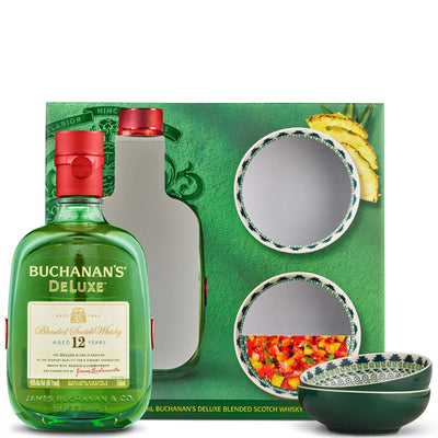 Buchanan's DeLuxe 12 Yr Blended Scotch W/Two Salsa Bowl 750ml