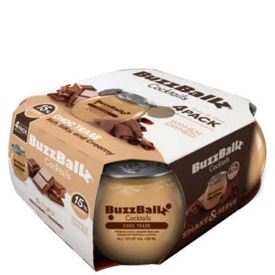BuzzBallz Cocktails Choc Tease 4pk 200ml