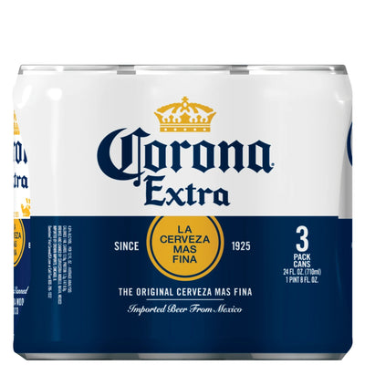 Corona Extra 3pk Can 24oz