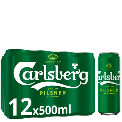Carlsberg Danish Pilsner 12-Pack 16.9oz Cans | ShopSK