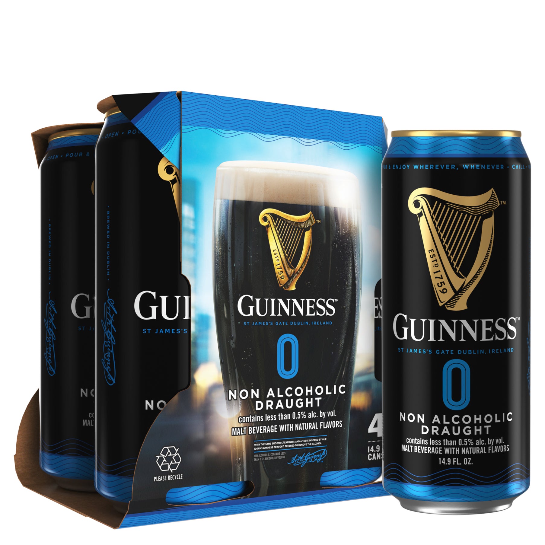 Guinness Non Alcoholic Draught 4pk Can 14.9oz | ShopSK