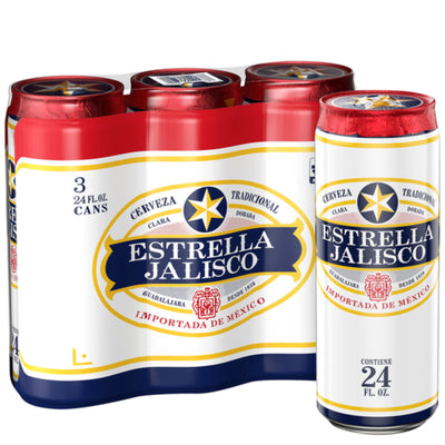 Estrella Jalisco Can 3pk 24oz