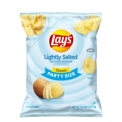 Lay's Potato Chips Lightly Salted Classic Party Size 12.5oz