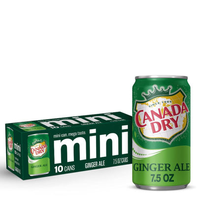 Canada Dry Ginger Ale 10pk 7.5oz Mini Cans