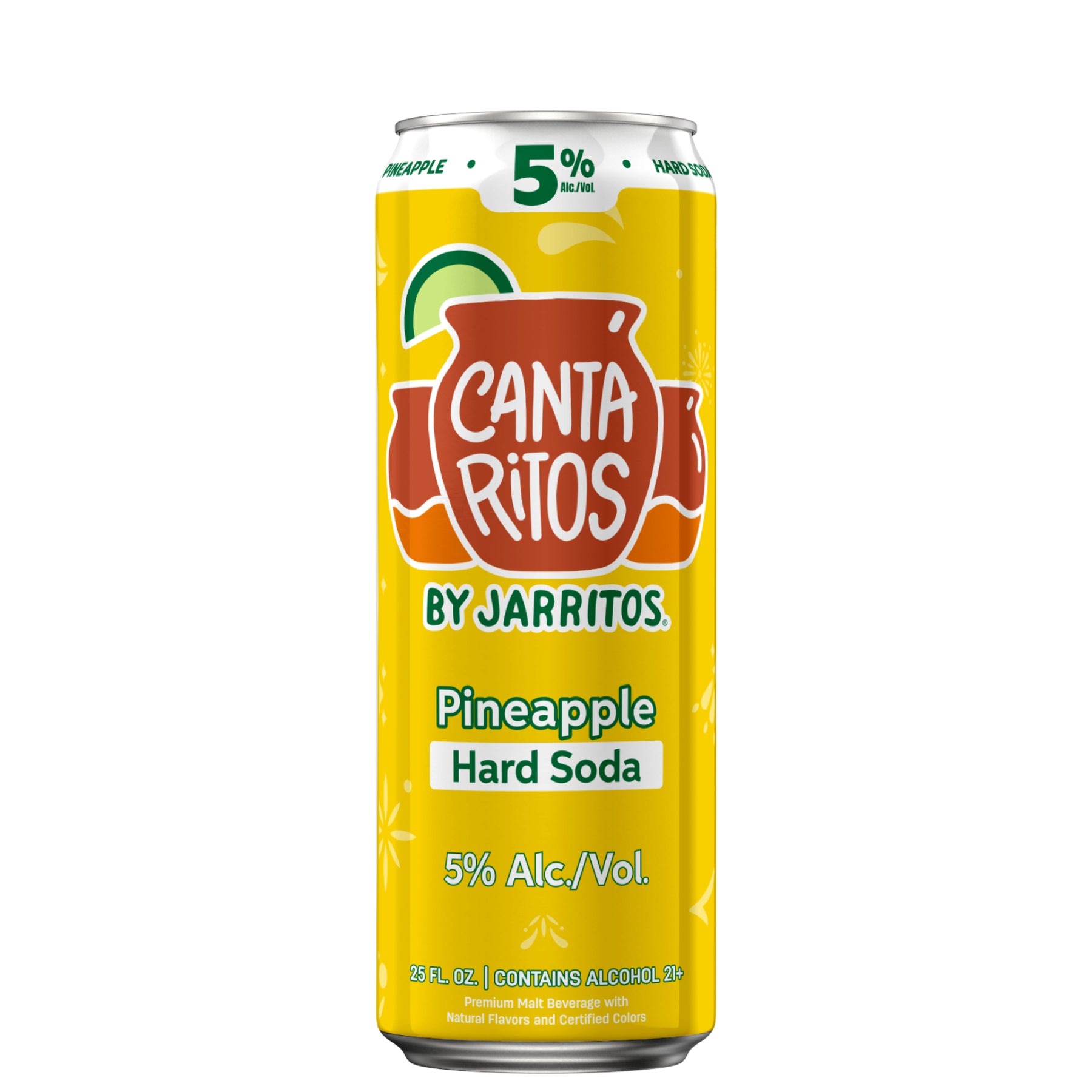 Cantaritos Hard Soda Pineapple 25oz