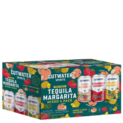 Cutwater Tequila Margarita Fruit Fiesta Variety 6pk Can 12oz