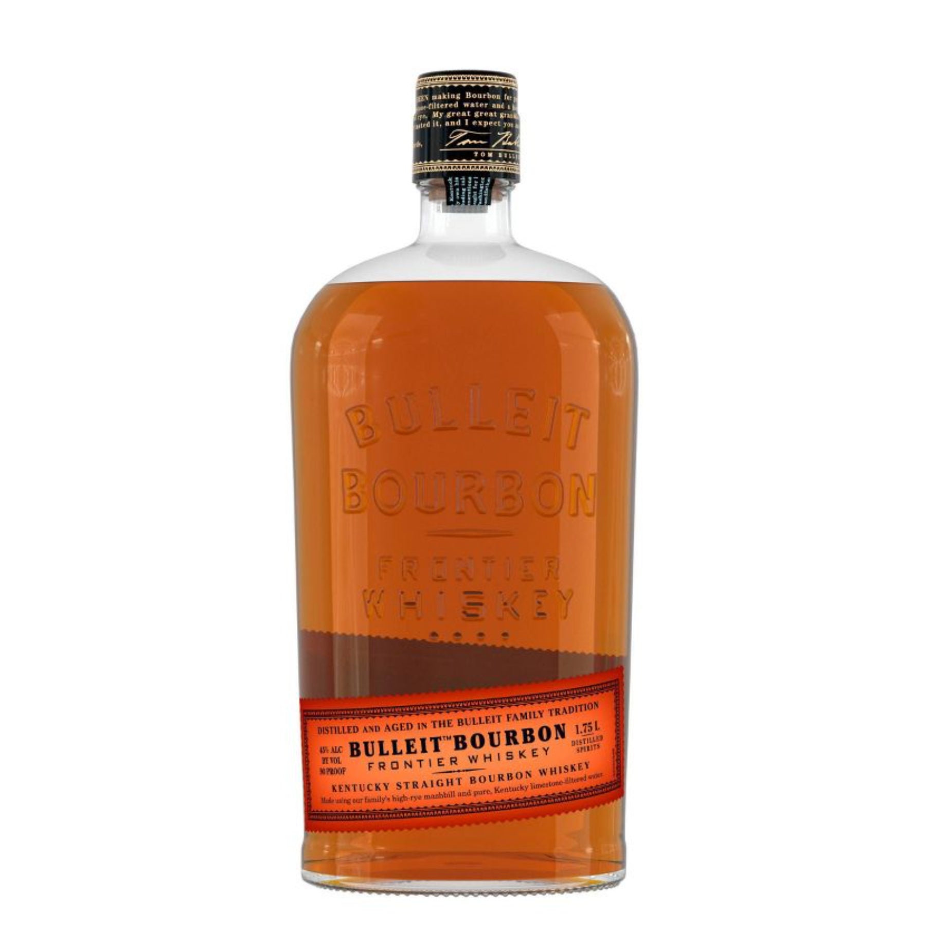Bulleit Bourbon Kentucky Straight Bourbon Whiskey 1.75 Liter