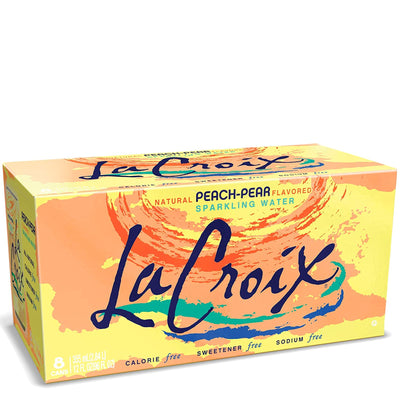 LaCroix Peach Pear Sparkling Water 8pkc 12oz