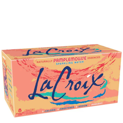 LaCroix Pamplemousse Grapefruit Sparkling Water 8pkc 12oz