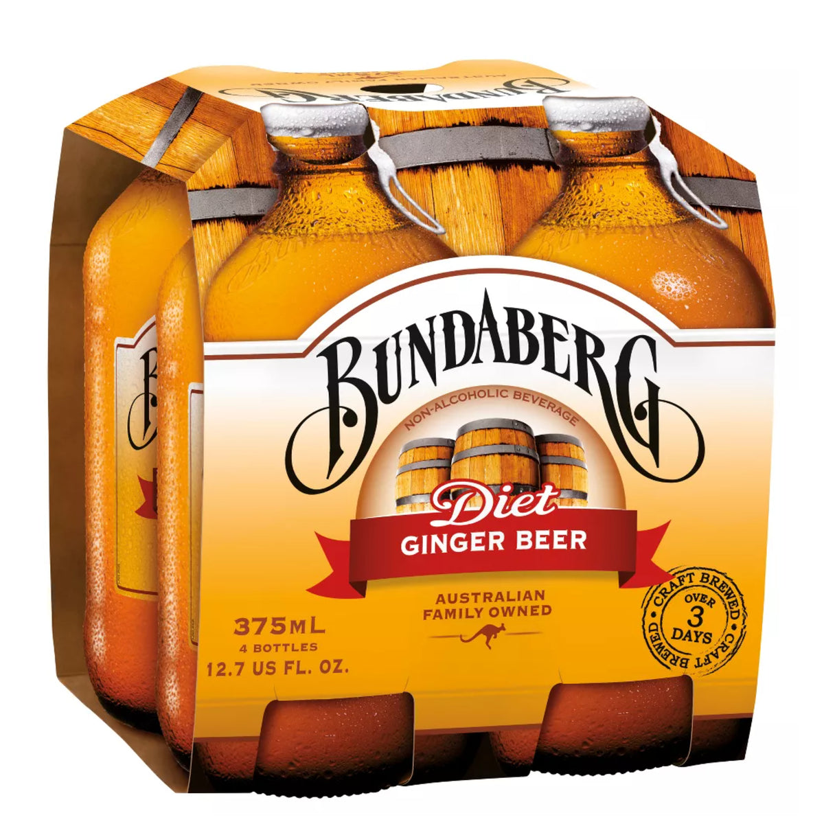 Bundaberg Diet Ginger Beer 4pk 375ml | ShopSK