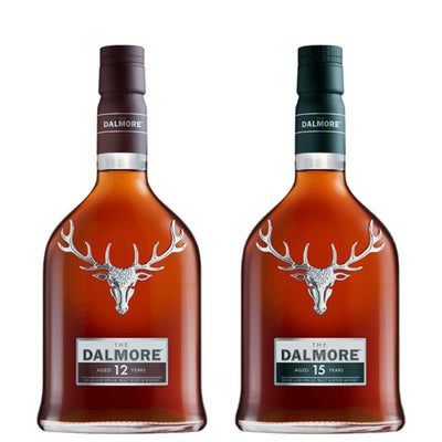 The Dalmore 12 Yr & 15 Yr Scotch Whisky Combo Package 750ml