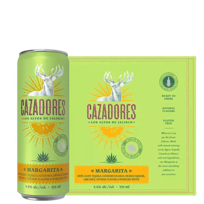 Cazadores Cocktail Margarita Ready To Drink 4pk 12oz Cans